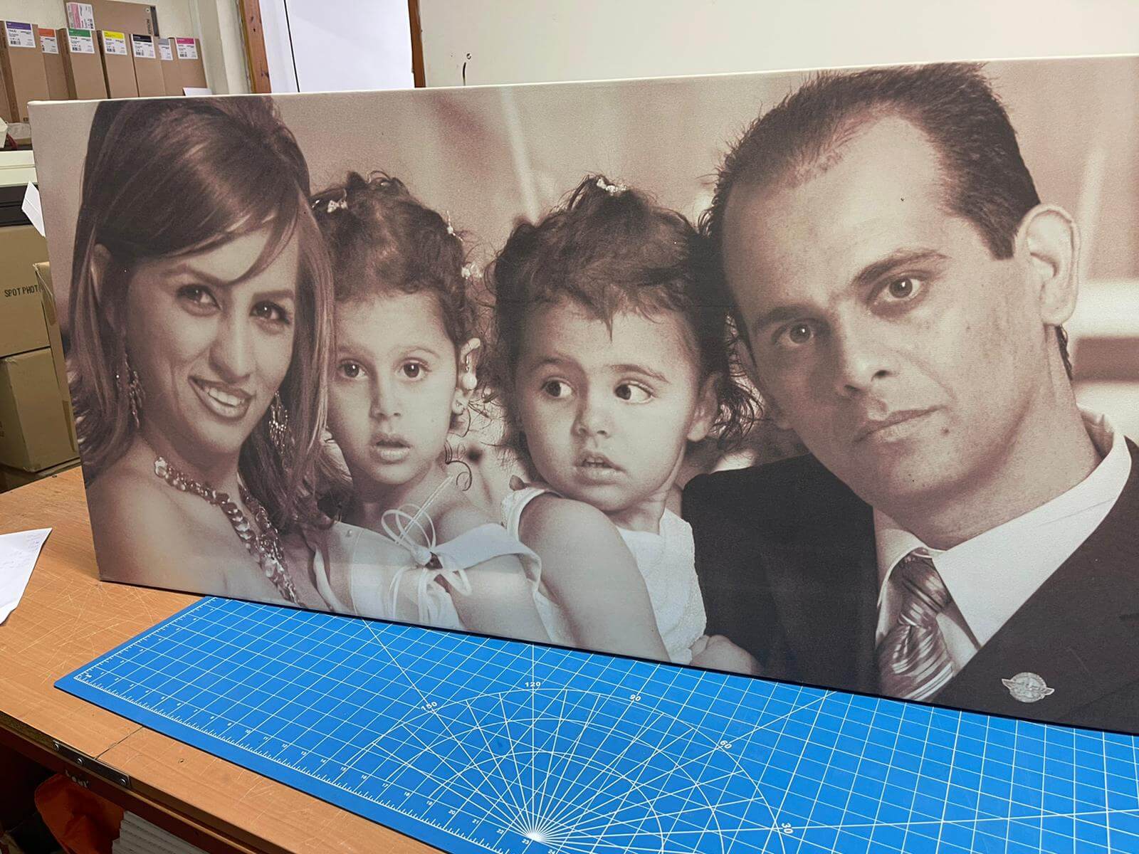 הדפסה על קנבס תמונת משפחה